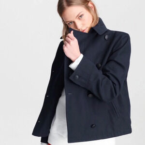 Rag & Bone Ardeana Twill Cropped Utility Jacket in Navy Size S